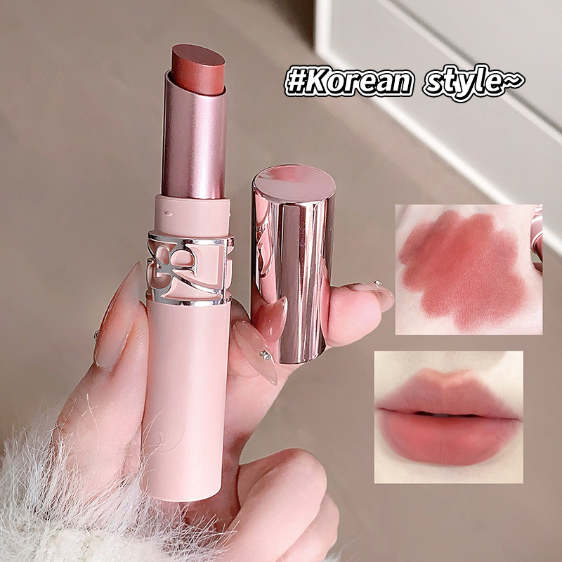 Lip Tint Korean - BILY BEAR ソフトマットリップスティック ベルベットブラーロングラスティング 高発色 スムース