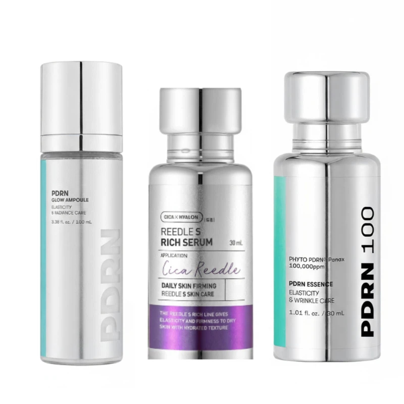 Korean Skincare Routine - PDRN グローファーミングモイスチャライジングセラム、顔の保湿栄養ケア、小じわ改善、コラーゲンエッセンススティックバーム、軽量タイプ
