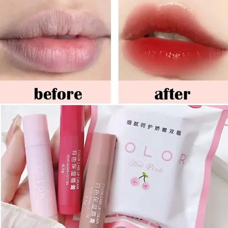 Lip Tint Korean - 口紅かわいい赤ティントメイクアップケア化粧品色のリップクリーム口紅保湿フェードリップライン抗乾燥