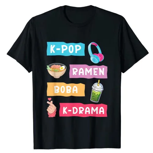ファンのためのk-popグラフィックTシャツ,韓国のドラムト - South Korea Lifestyle のレビューと価格