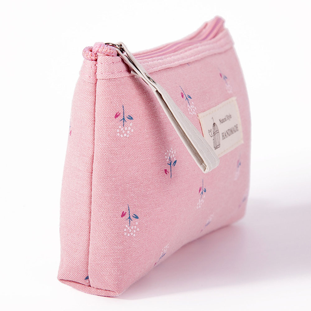 日本韓国スタイル防水キャンバス化粧品バッグイン花柄ポータブル - Korean Skincare Routine のレビューと価格