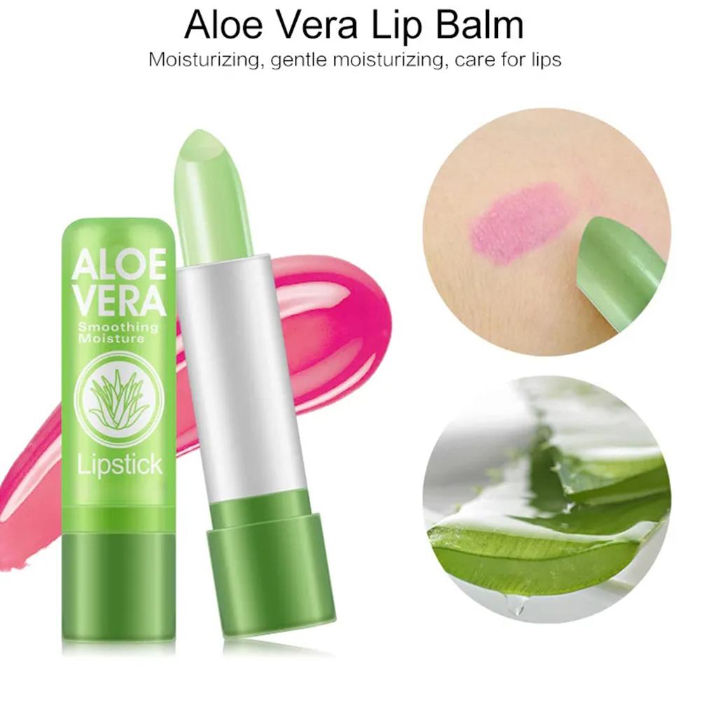 韓国アロエベラ温度変化リップスティック保湿リップバーム長持ち - Lip Tint Korean のレビューと価格