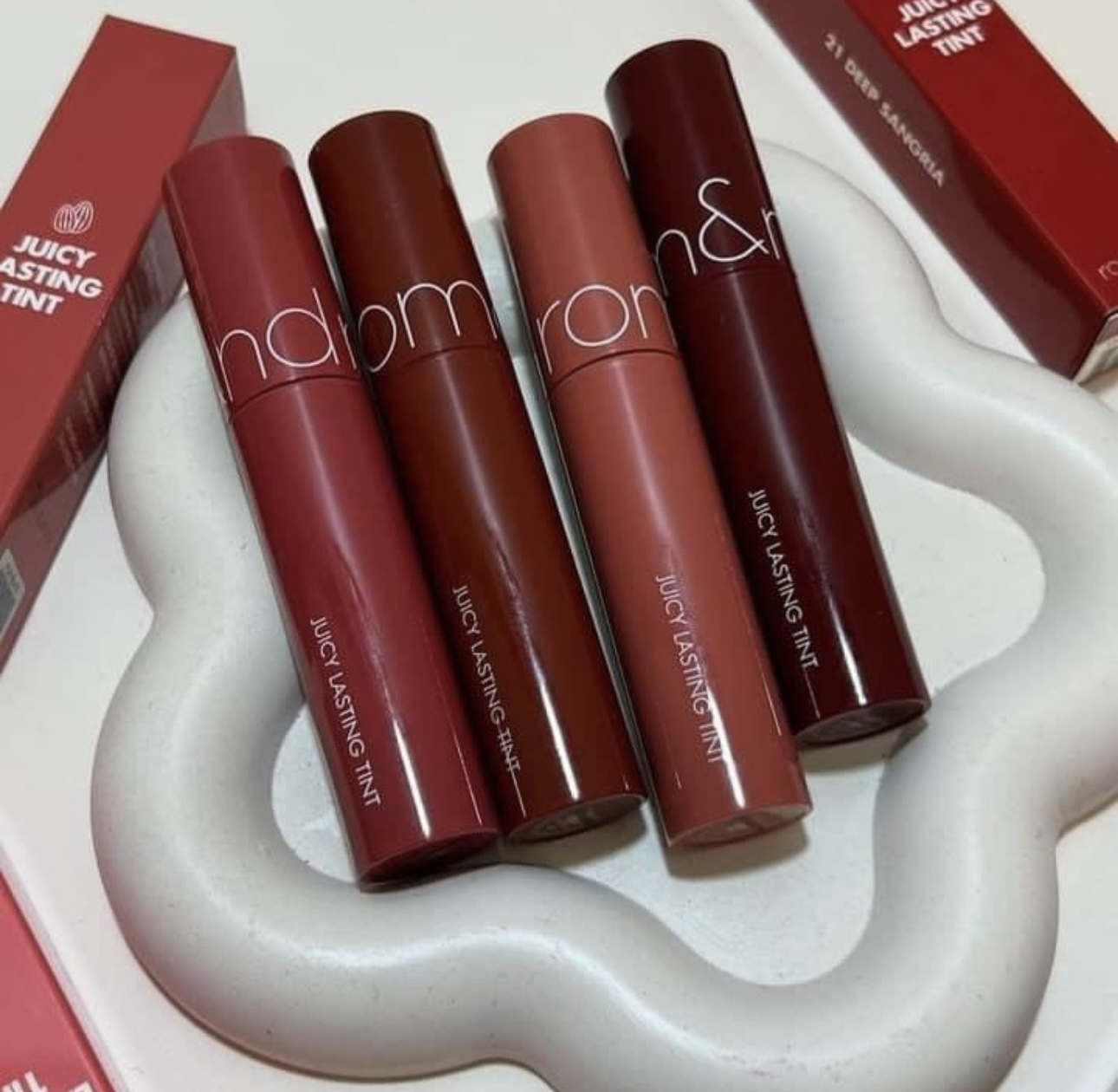 オリジナル韓国ロマンジュースリップグロス、美白効果と持続的な - Lip Tint Korean のレビューと価格