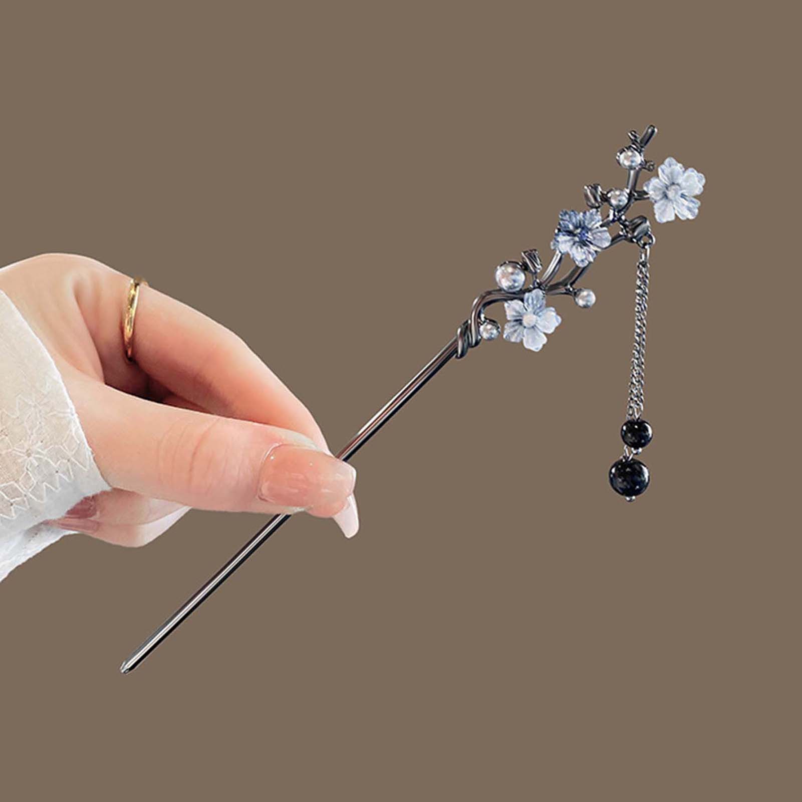 蝶タッセルヘアピンヘアスティックヘアピンフォーク女性女の子用 - Hanbok Hair Pin のレビューと価格