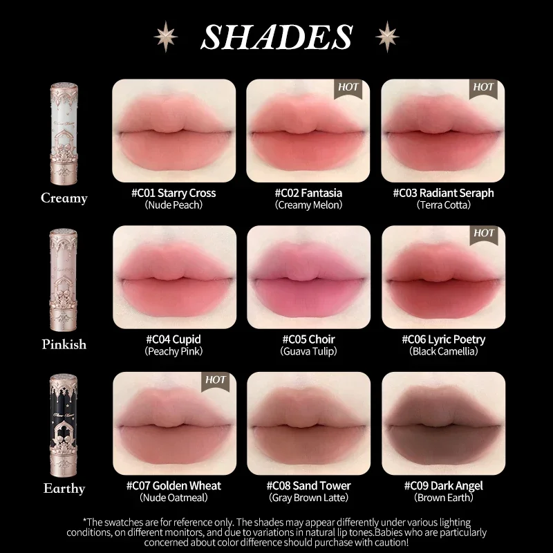 花は小さな天使のコレクションを知っているマットな口紅、プライ - Lip Tint Korean のレビューと価格