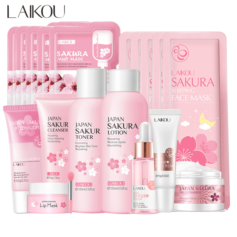 Sakura-韓国のフェイシャルクリーナー,フェイスセラム, - Korean Skincare Routine のレビューと価格